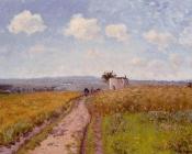 卡米耶 毕沙罗 : June Morning, View over the Hills over Pontoise